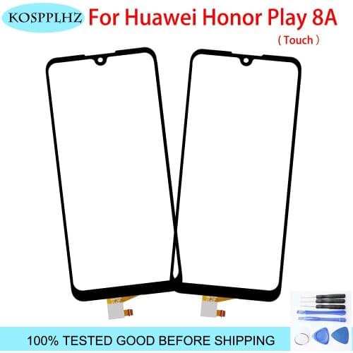 New For Huawei Honor play 8A Front Outer Glass Lens For Huawei honor 8A JAT-AL00 Touch Screen Panel Replacement +Tools