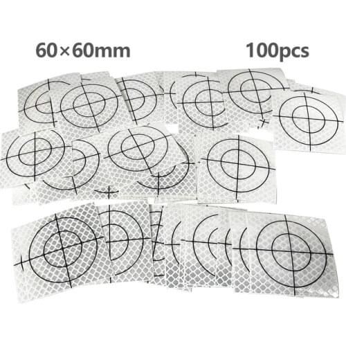 NEW 100pcs Reflector Sheet 60 x 60 mm 60x60 Reflective tape target total station dropshipping 3M Brand