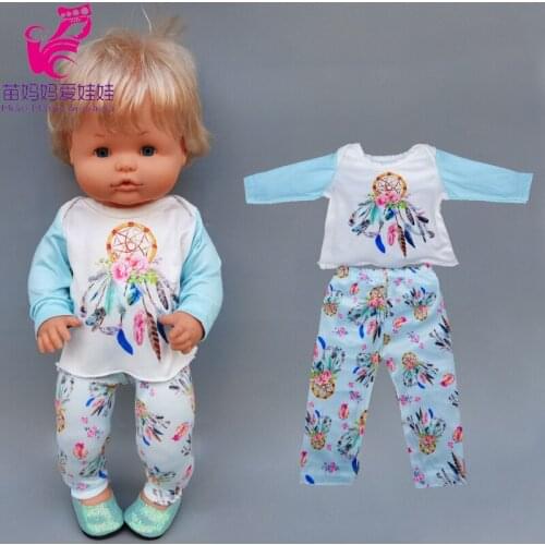 For 17 Inch Nenuco Doll Sleeping Set Ropa Y Su Hermanita 42cm Baby Doll Clothes Pajama Set