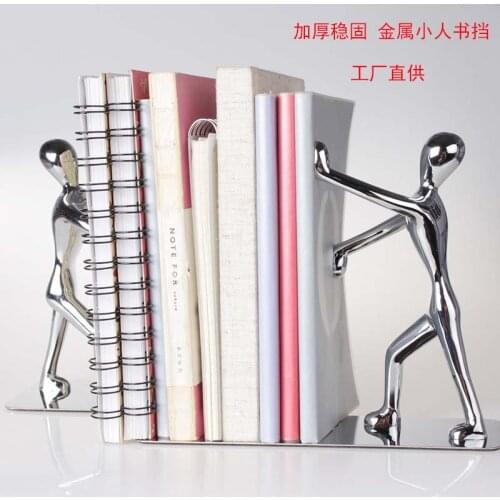 Metal Bookstand Simple Bookstand Desktop Storage Thickened Bookback Bookcase Book Holder Bookends Book Stand Book Ends Bookend