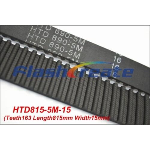 POWGE 800 810 815 5M Synchronous Belt W=15/20/25mm Teeth=160/162/163 HTD5M Closed-Loop Belt 800-5M 815-5M Fit 5M Pulley