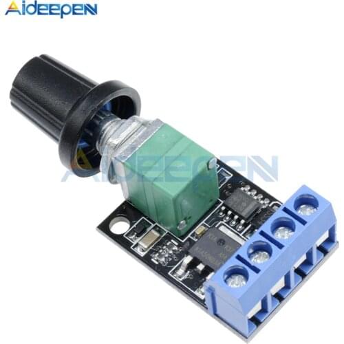 DC Motor Speed Control Potentiometer Governor PWM Speed Regulation Board LED Dimming 10A 5-16V High Linearity Band Switch Module