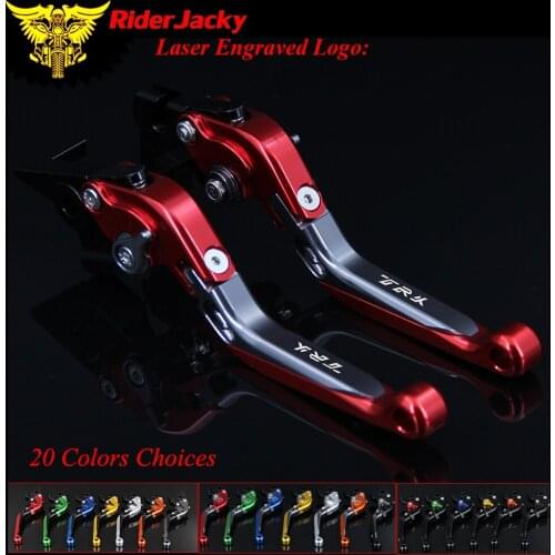 RiderJacky 1 Pair Red Motorcycle Folding Extendable Brake Clutch Levers For Benelli Jinpeng 502 TRK 502 TRK502 ADV