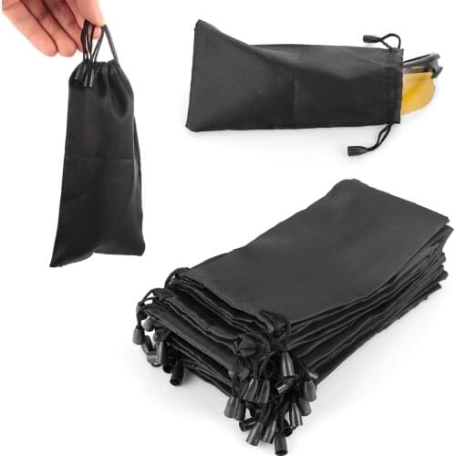 5PCS Soft Cloth Sunglasses Bag Microfiber Dust Waterproof Storage Pouch Glasses Carry Bag Portable Eyewear Case Container 18*9CM