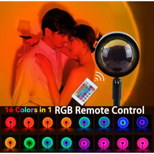 Sunset Projection Led Night Light Wall Lamp Atmosphere Photography Background Bedroom Living Room Home Decor Tik Tok Accesorios