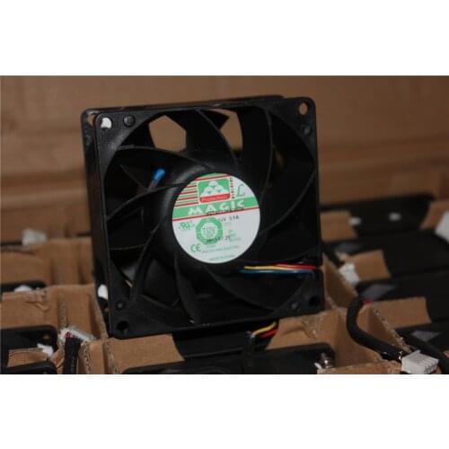 New MGT8012HB-W38 DC12V 0.8A 8038 4-wire PWM8CM violent cooling fan