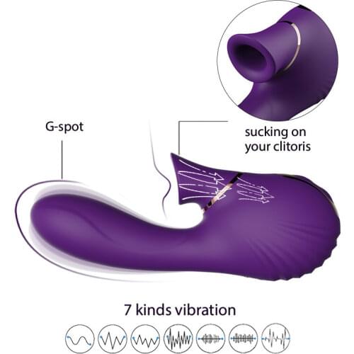 Waterproof vaginal massager G-Spot Clitoral sucking machine Multiple speeds USB charging anal vibrator for woman Adult Sex Toys
