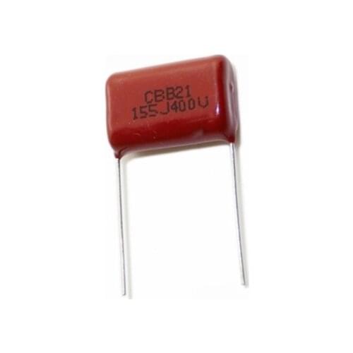 10PCS 400V155J 1.5UF Pitch 20MM 400V 155 1500nf CBB Polypropylene film capacitor