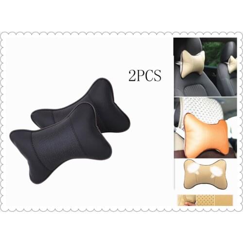 2Pcs/Set Universal Cushion Pillow Car Headrest PU Auto Accessories for Lexus CT IS LX GS LF-SA UX RC ES RX NX LS LF-1 LC