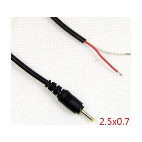 20pcs 2.5x0.7 mm DC Power cable Male plug socket rating 3.0A 12V Cable Adapter cord
