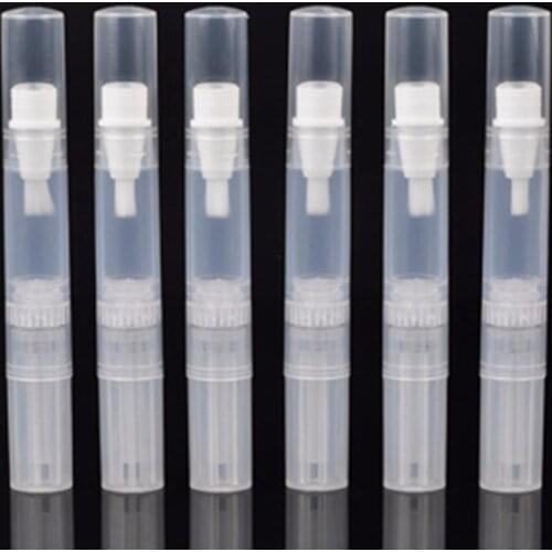 200pcs/lot 2017 Newest DIY 3ml Clear Eyelash Growth Liquid Bottles 3cc Plastic Rotating Pen Lip Gloss Packing tube