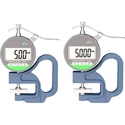 LCD Digital Thickness Gauge Tester Meter Automatic 0.001mm Large Waterpoof Paper Film Leather Measuring Measurement Tools