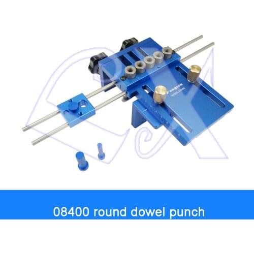Woodworking Perforating Locator Round Wood Dowel Perforator Three-in-one Locator Hole Opener Plate Perforating Fixture