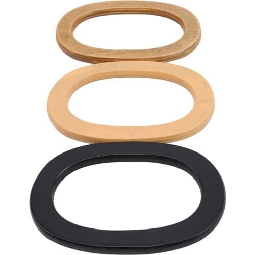 DIY Material 2 Pieces Of Wood Bag Handle Wooden Obag Purse Frame Hanger Bag Parts Handles 17*11.5cm DIY Handbag Accessories