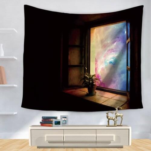 Home Decorative Wall Hanging Carpet Tapestry Rectangle Bedspread Window Scenic Pattern GT1149