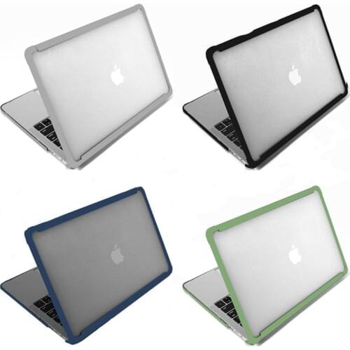 Two-Color Stitching and Transparent Laptop Case for Macbook 11 12 13 15 16 inch Case for Macbook New Air13 A2179 New Pro13 A2289