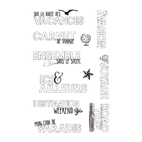 French Clear Stamp for DIY Scrapbooking/Card Making/Kids Fun Decoration Supplies A1796