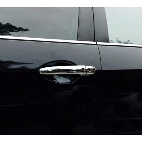 Lapetus Chrome Car Door Handle Protection Cap Cover Trim Accessories Exterior Fit For Mazda 6 M6 Atenza 2013 2014 ABS