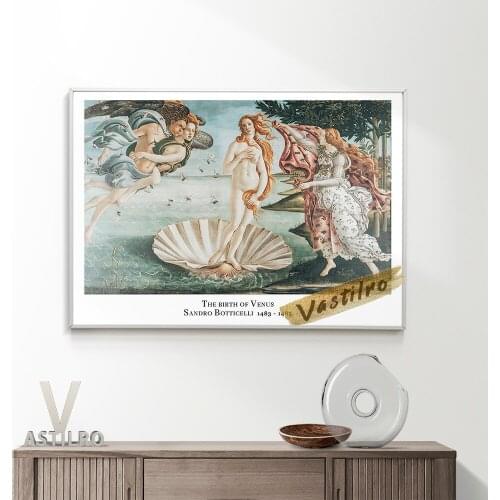 Sandro Botticelli Exhibition Museum Canvas Painting Prints Art Retro Poster Wall Decor Picture Modern Living Room Home Decorate