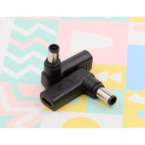 Dc Type-C Power Supply Adapter Connector USB C to 7.4x5.0 mm Plug Jack Converter for Dell Laptop