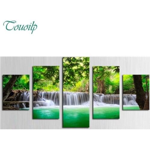 Full Square&round drill 5D DIY Diamond embroidery Waterfall Diamond Painting Cross Stitch Rhinestone Mosaic Kitchen Home Decor