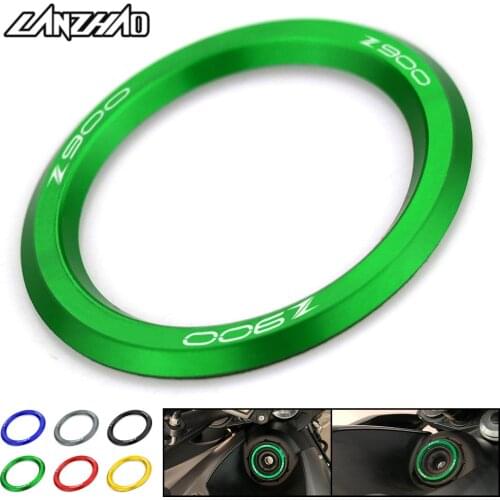Z900 Motorcycle Ignition Cover Key Switch Ring CNC Aluminum Accessories for Kawasaki Z900 2017 2018 2019 2020