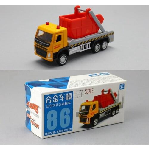 High simulation 1:72 alloy pull back transport truck model,original packaging sanitation transport truck toy,free shipping