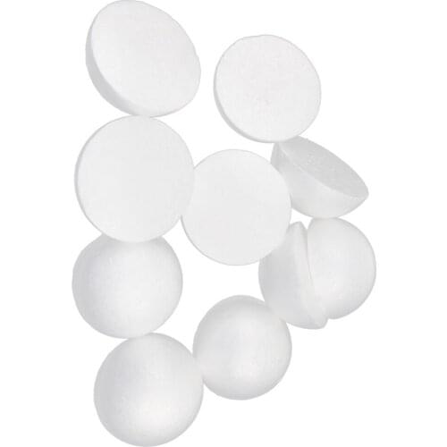 Modeling Styrofoam Foam HemiSphere Decor Easter Kids Craft 10cm 10Pcs White