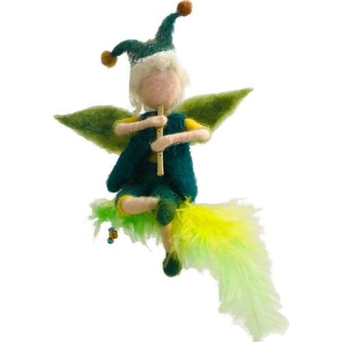 Fairy Needle Felting Kit for Beginners, 6"/15 cm Height, Elf Felting Starter Kit, Needle Felted Fairy, Felting Gift (No. 04)