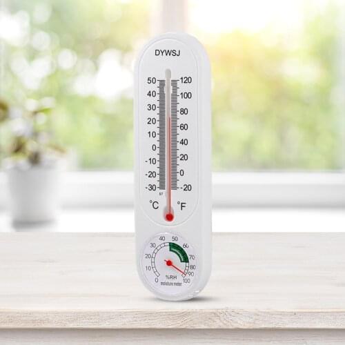 Wall Hanging Thermometer for Outdoor Home Office Room Greenhouse Planting Humidity Meter Temperature Monitor Measurement
