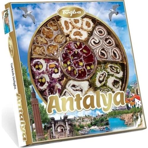 New 2021 Turkish Delight Traditional Flavors 430 G (Antalya) Sweet Delight Unique Flavors Healthy Fresh Yummy Tasty Turkey