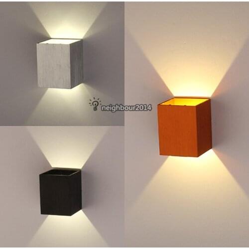 New Modern 3W LED Square Wall Lamp Hall Porch Walkway Living Room Light Fixture Indoor Lighting