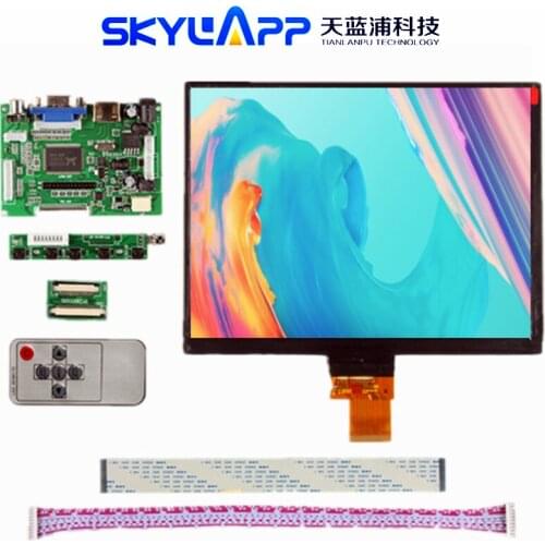 Skylarpu 8''inch HE080IA-01D 1024*768 IPS high-definition LCD Display screen HDMI/VGA/AV Control Driver Board For Raspberry Pi