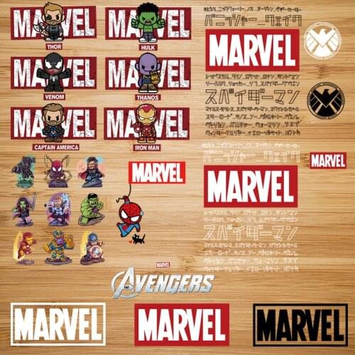 Marvel film animation surrounding the whole set of hero series offset paste heat transfer cloth stickers children birthday gift