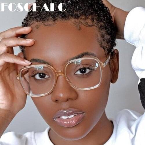 Retro Glasses Frame Mens Women Fashion Clear Lens Eyeglasses Glasses Women Transparent Pink Optical Frames Shades Square