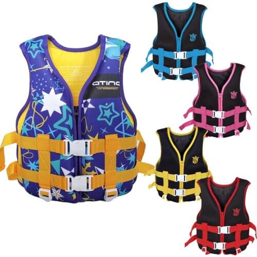 Kids Life Jacket Swim Vest for Children Neoprene Swimsuit UPF50