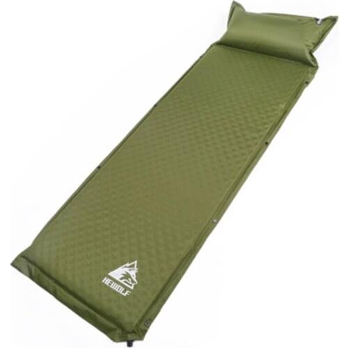 Thicken 5cm inflatable mattress single automatic inflatable cushion Outdoor moisture-proof tent sleeping pad lunch break
