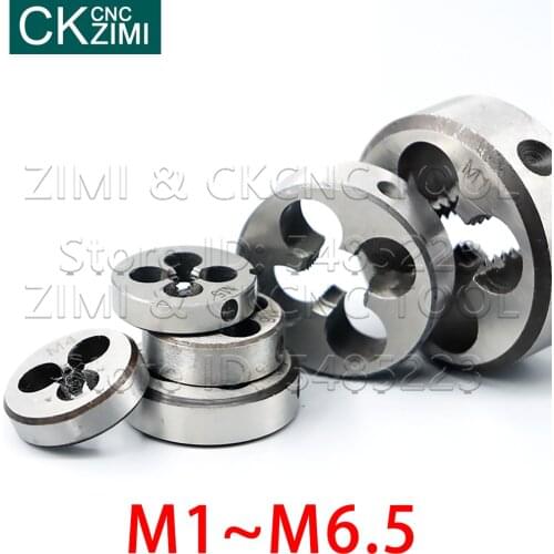 1pc M1 M2 M3 M4 M5 M6 M6.5 Screw Thread Die Metric Machine Die Hand Tapping Tool Thread Die Machine Metal working Screw Tap tool