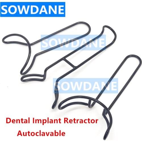 1 pc Dental Implant Mouth Black Gag Retractor Dental Opener Tooth Retractor Dentist Surgical Instruments Tool Autoclavable