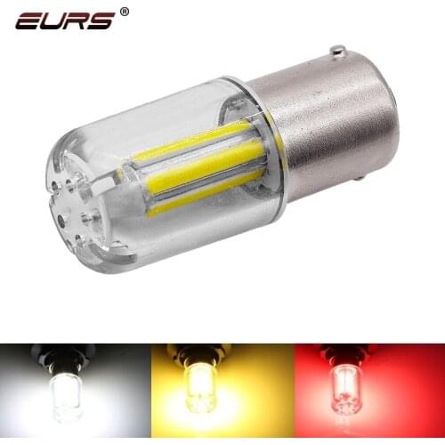 1pcs Led 1156 BA15S P21W 1157 BAY15D 6 Filament Car Reverse Light Brake Light Bulb Automobile Vehicle Lamp Yellow/red/white 12V