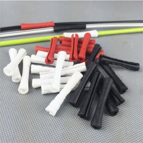 10PCS 3.5*41mm Bike Outer Brake Gear Rubber Cable Wrap Protector Brake Cable Tube Protective Sleeve Bicycle Cycling Accessories