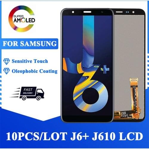 10PCS/LOT 100% Original 5.6'' LCD For Samsung Galaxy J6+ J610 J610F J610FN LCD Display Touch Screen Digitizer Replacement Parts