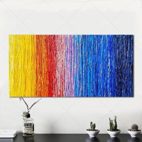 100% Handmade Modern Colorful Painting Canvas Art Paint For Bedroom Decor Wall Art Pictures For Living Room Unframed