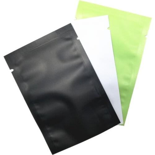 100Pcs/Lot Matte Glossy Flat Open Top Aluminum Foil Bag Vacuum Heat Seal Packaging Pouches Food Coffee Tea Mylar Foil Bag toy
