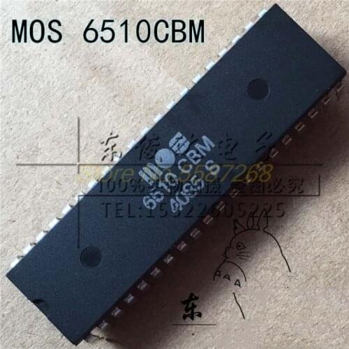 2PCS MOS6510CBM 6510CBM 6510 MOS 6510 CBM DIP-40 6510-CBM USED PARTS