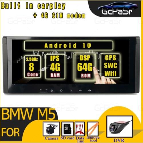 Android 10 Car Radio multimedia For BMW M5 E39 X5 E53 1995 1996 1997 1998 1999 2000 2001 2002 2003 2004 2005 2006 2007 DVD DSP