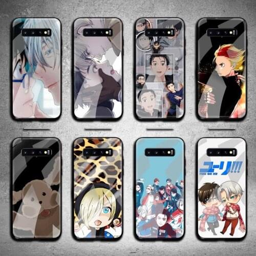 Anime YURI On ICE Phone Case Tempered Glass For Samsung S20 Plus S7 S8 S9 S10 Note 8 9 10 Plus