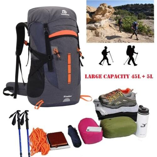 50L Travel Bag Camping Backpack Hiking Army Climbing Bags Trekking Mountaineering Mochila Large Capacity Sport Bag Cycling Bag