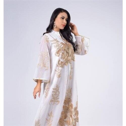 Eid Mubarak Abaya Dubai Muslim Fashion Women jalabiya Dress Islam Caftan Marocain Clothing Robe Musulman