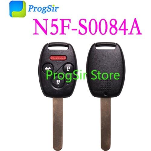 4 Button 313.8 MHz Remote Control Key for Honda Civic EX, Hybrid and SI ID46 Chip FCCID: N5FS0084A